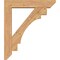 Ekena Millwork Merced Slat Smooth Bracket w/ Offset Brace, Western Red Cedar, 7 1/2"W x 38"D x 44"H BKT0806X38X44MRC06SWR - alternate 3
